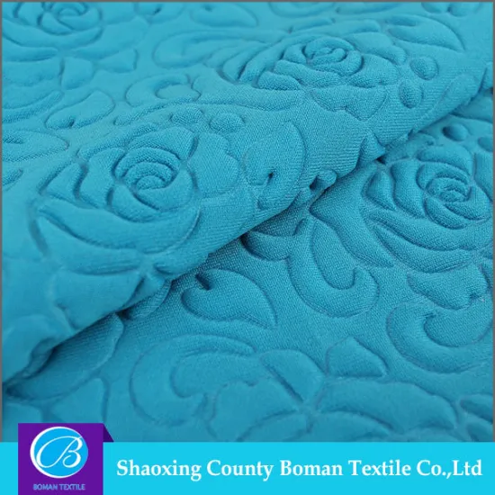 Fashion fabric supplier Top-end Fancy Knit 3d emboss polyester