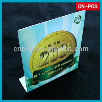 plastic card rack with printing for hanging