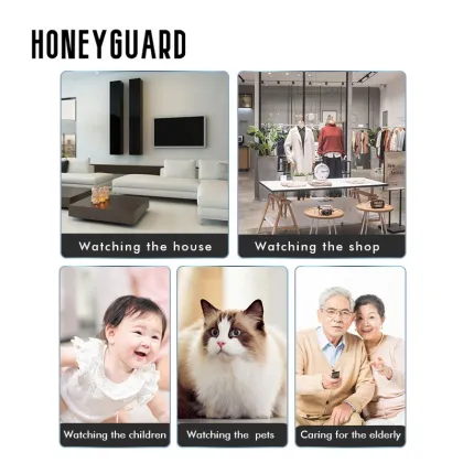 HONEYGUARD SFC014 360 Degree Panoramic CCTV Fisheye Light Bulb VR Network Camera