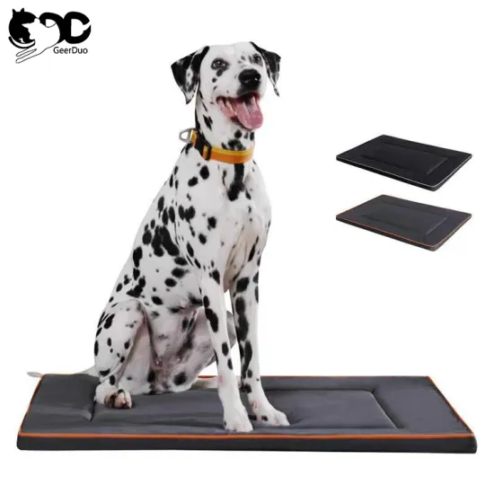 Portable Waterproof Travel Crate for Pets: Geerduo Multi-function Indoor/Outdoor Floor Mat Bed