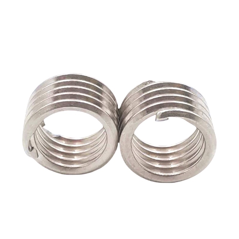 M5-M12 Titanium Wood Screws Stainless Steel Wire Insert 4mm 120mm Length Nickel Material ISO JIS Plain Plating Customizable