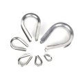 Stainless steel wire rope heart ring