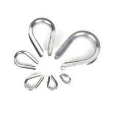 Wire Rope Clamps Solid stainless steel wire rope thimble Manufactory