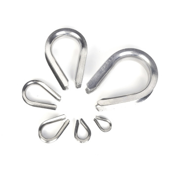 Wire Rope Clamps Solid stainless steel wire rope thimble Manufactory
