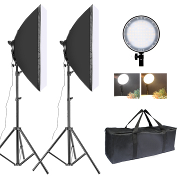 Photography Bi-color LED Softbox Lighting Kit