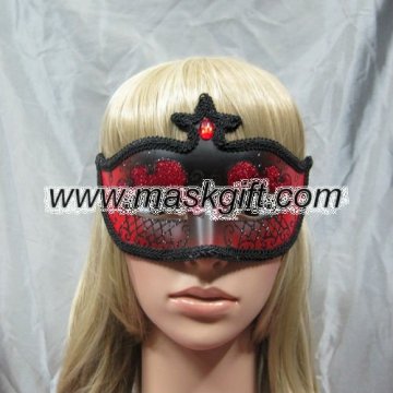 2012 new design red&black with stone party Mask