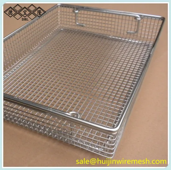 Disinfect Baskets, Welded Metal Mesh