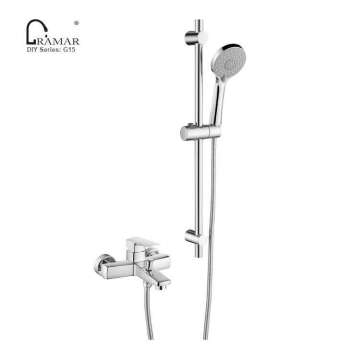 European Chrome Dual Way Bath Handheld Shower and Tub Filler Tap