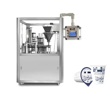 High Precision Automatic Cup Filling, Sealing, and Packing Machine