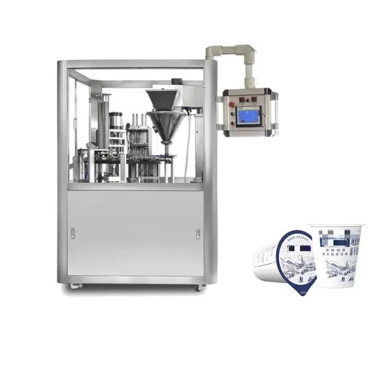 High Precision Automatic Cup Filling, Sealing, and Packing Machine
