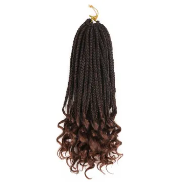 Loop Crochet Bohemian Box Braids Two Tone synthetic Hair Extension Afro Kinky Twist Crochet hair