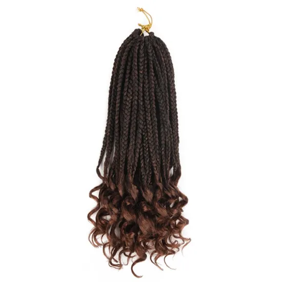 Loop Crochet Bohemian Box Braids Two Tone synthetic Hair Extension Afro Kinky Twist Crochet hair