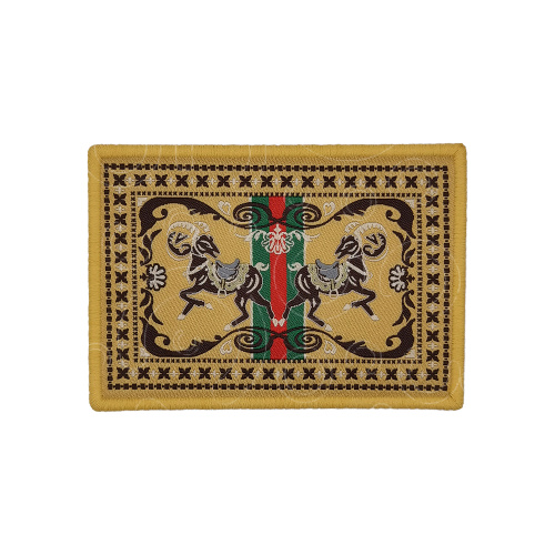 Label pola kustom bertekstur