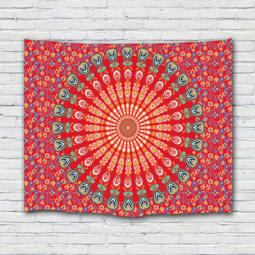 Bohemian Tapestry Mandala Wall Hanging Indian Style Boho Psychedelic Tapestry for Livingroom Bedroom Home Dorm Decor