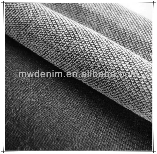 inclined terry knitted cotton denim china textile factory