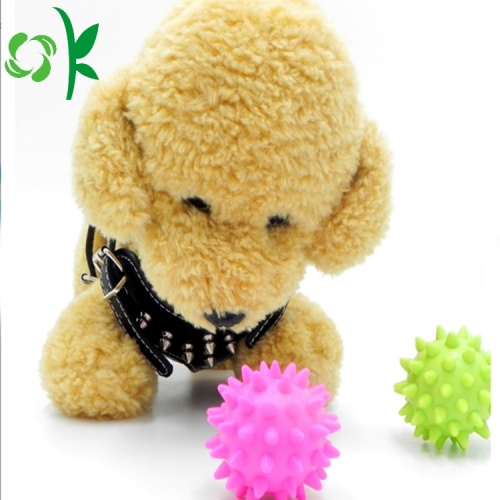 뜨거운 판매 개 공 소프트 실리콘 애완 동물 장난감