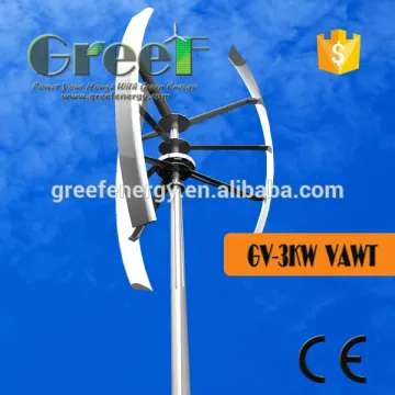 3kw wind turbine low start wind speed Axial Flux Coreless outer rotor disc permanent magnet direct drive, on/off grid
