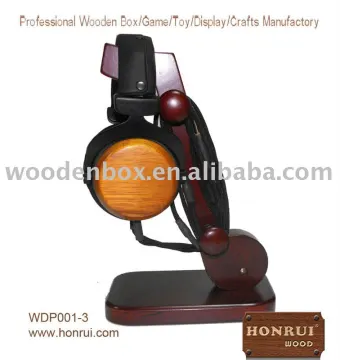 headphone wood stand