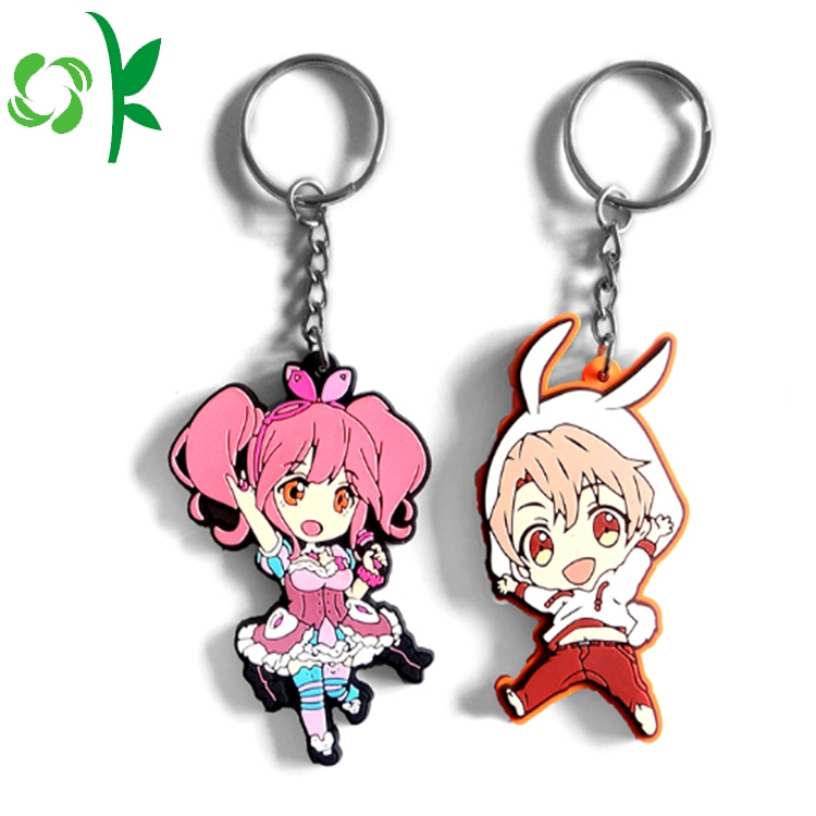 Custom Soft PVC Cute Design Cartoon Figure Keychain