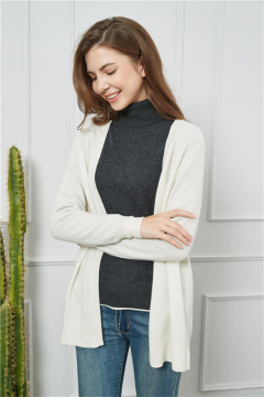 Cardigan aperto in cashmere per neonati pronto per la spedizione