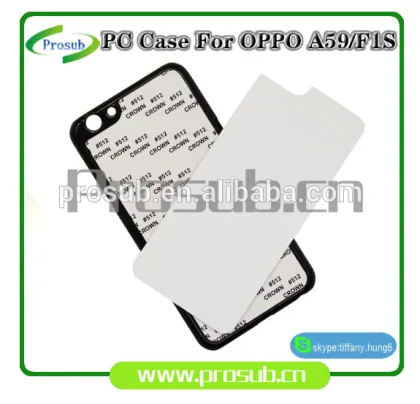 2d sublimation PC plastic blank smartphone case cover for Prosub-OPPO A59/OPPO F1S