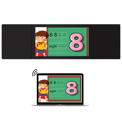 Smart blackboard whiteboard that written with chalk