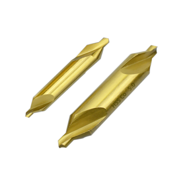HSS Co M35 TiN Coated Double Ended Center Drills for Stainless Steel and CNC Machining