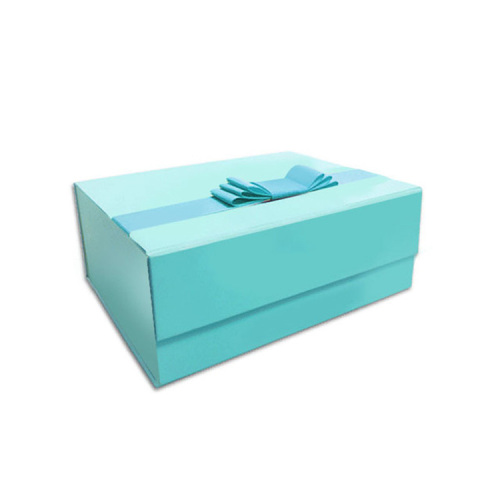 Magnetisk stängning Ribbon Bow Gift Box Chocolate Packaging