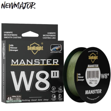 Seaknight 500m 15-100lb สายการประมงถักมัลติฟังก์ชันที่มี 8 เส้น PE &amp; Nylon สำหรับการตกปลาในลำธาร