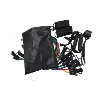 Kang Xia 11PCS Latex Resistance Bands Set: Exercise Bands with Handles and Ankle Straps - Complete Workout Resistance Bands Set