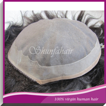 welded mono base remy Indian hair men's toupee