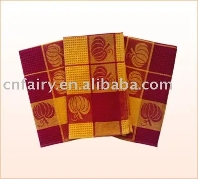 100% cotton tea towel cheapest price and most color choice Kitchen towels on sale