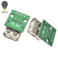 10 pcs USB2.0 Female to 4P DIP Switch DIP Adapter Board Module USB Adapter Plate