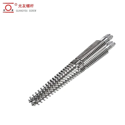 High-Efficiency Bimetallic Barrel Conical Twin Screw para sa PVC WPC Pipe at Sheet