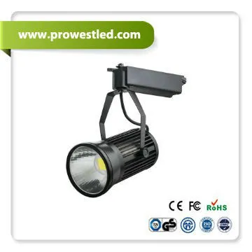 25W cob Led track light for cloths shop with track and connectors
