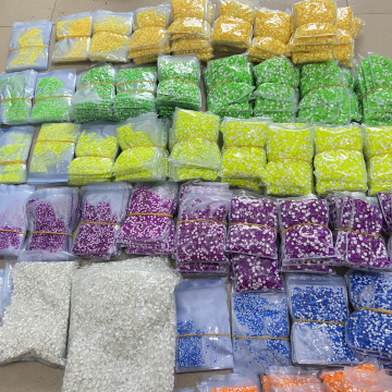 Glow-in-the-Dark AB Color Glass Rhinestones Bulk Pack: 1440pcs/Bag