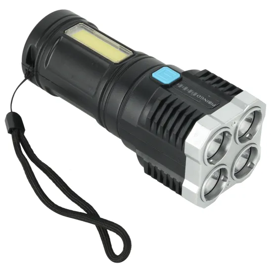 Rechargeable COB Side Light LED Flashlight Torch