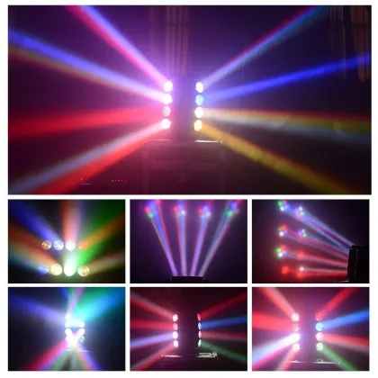 Big Dipper DJ Stage Light Super Bright RGBW LM0910RG Disco LED Moving Head Lighting for Concert Party,Stage,Restaurant etc.