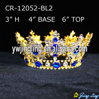 Custom Cheap  Gold Pageant Full Round Crowns