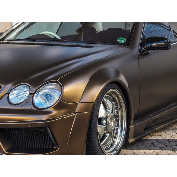matte metallic brown car wrap vinyl
