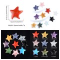 Gemstone 30mm Smiling Starfish Pendant & Ornament for Home Decoration Handmade Craved Stone Solar