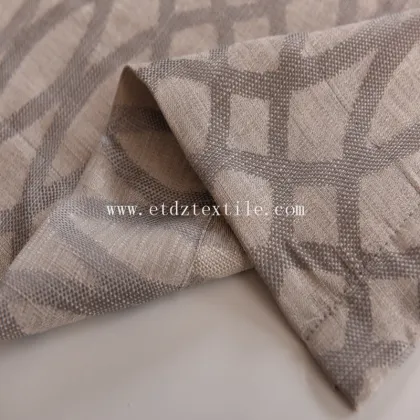 100% Polyester Jacquard Linen Touching Curtain