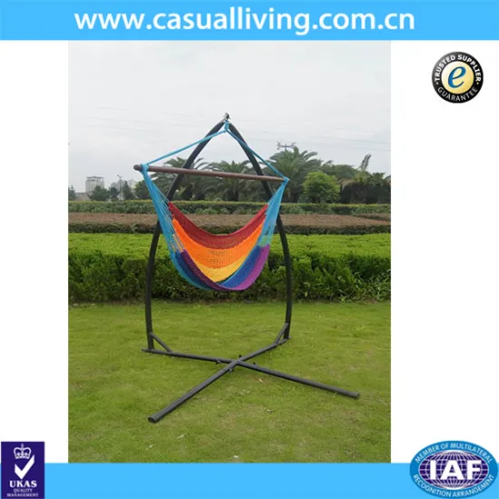 Jumbo Rainbow Striped Caribbean Hammock Chair