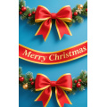 red bow tree topper for christmas tree