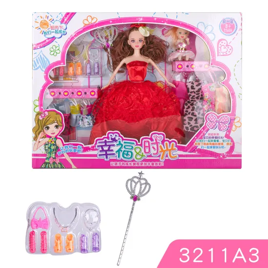 Affordable Plastic Manicure Toy Set: Fashion Doll Kits with Clothes and Accessories