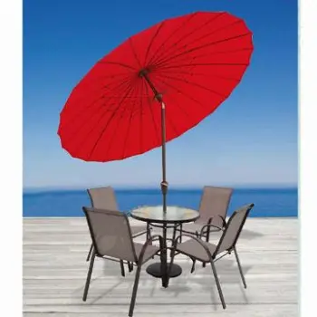 Alum-fiberglass umbrella with PA Coating