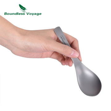 Boundless Voyage Pure Titanium Baby Spoon for Healthy Eating and Outdoor Use