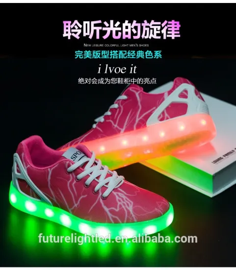Battery operated men's fancy led shoes light
