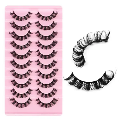 Russian Strip Eyelashes D Curl - Vegan, Cruelty-Free Wholesale Lashes