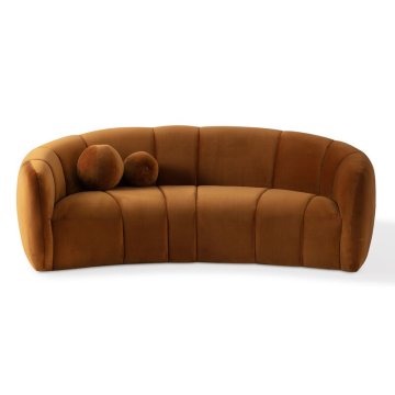 North European Style Light Luxury Latex Fabric Sofa for Small Living Rooms